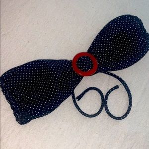 Adorable Polka Dot Strapless Bikini Top